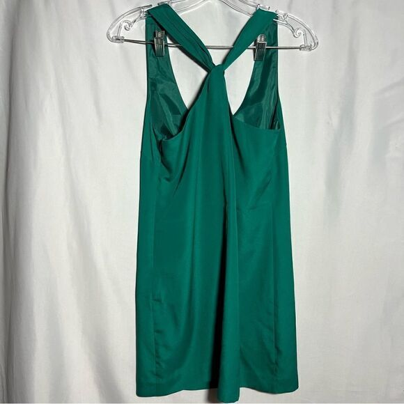 J Crew Petite Razorback Shift Sleeveless Green Dress 4 - Picture 5 of 8